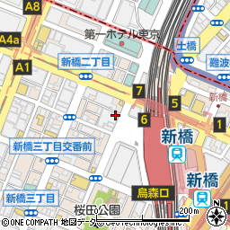 キッサカバ PRONTO プロント 新橋駅前店周辺の地図