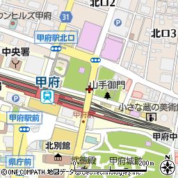甲府市甲府駅北口第２駐車場周辺の地図