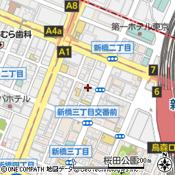 赤坂伝統の老舗焼肉店 草の家 新橋店周辺の地図