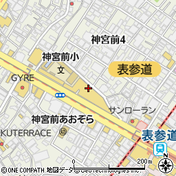 ジェムキャッスルゆきざき・表参道店周辺の地図