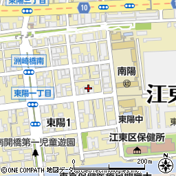東京都江東区東陽1丁目34周辺の地図