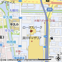 築地食堂 源ちゃん 深川ギャザリア店周辺の地図