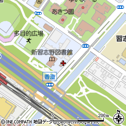 習志野秋津郵便局周辺の地図