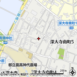 東京都調布市深大寺南町5丁目14-1周辺の地図