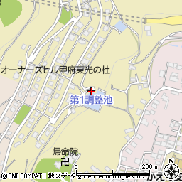 山梨県甲府市東光寺町周辺の地図