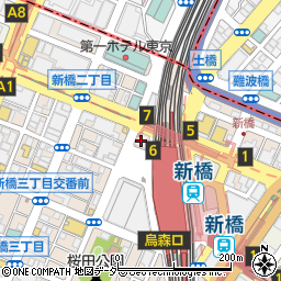 ラ・ピスタ新橋会員センター周辺の地図