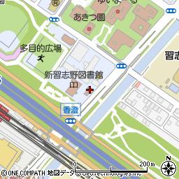 習志野秋津郵便局周辺の地図