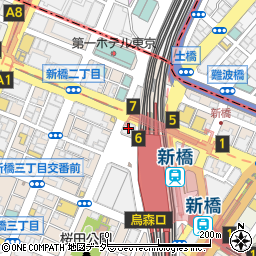 鳴門鯛焼本舗　新橋駅前店周辺の地図
