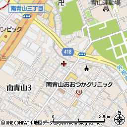 東京都港区南青山3丁目4-18周辺の地図