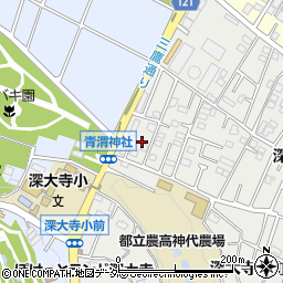東京都調布市深大寺南町5丁目2周辺の地図