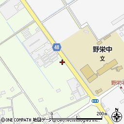 八日市場野栄線周辺の地図