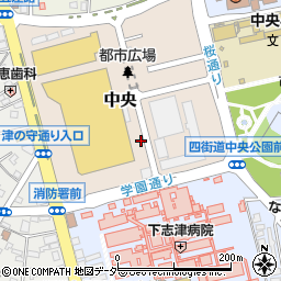 千葉県四街道市中央5周辺の地図