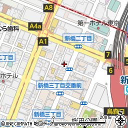 ゴルバニジュウヨン（ＧＯＬＢＡ２４）新橋店周辺の地図