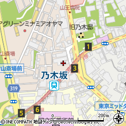 ＴＯＴＯ乃木坂ビル周辺の地図