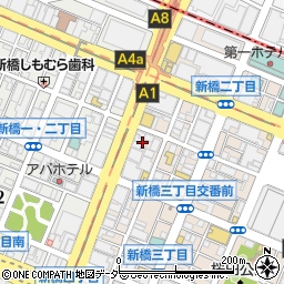 中国放送　東京支社周辺の地図
