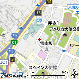 桜坂法律事務所周辺の地図