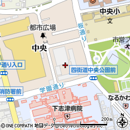千葉県四街道市中央4周辺の地図