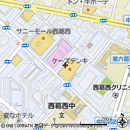 東京都江戸川区西葛西4丁目周辺の地図