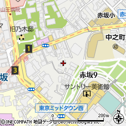 東京都港区赤坂9丁目5-14周辺の地図