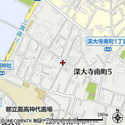東京都調布市深大寺南町5丁目14-4周辺の地図
