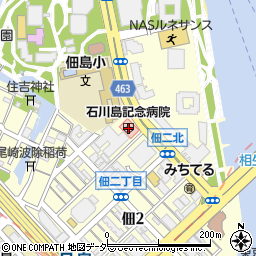 石川島記念病院周辺の地図