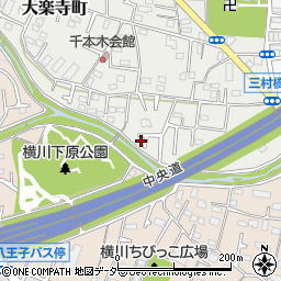 東京都八王子市大楽寺町633周辺の地図