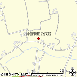 沖渡新田公民館周辺の地図
