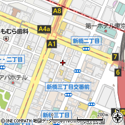 ＣＡＢＩＮ 新橋店周辺の地図