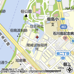東京都中央区佃1丁目6-9周辺の地図