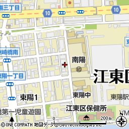東京都江東区東陽1丁目35周辺の地図