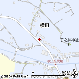 千葉県山武市横田398周辺の地図