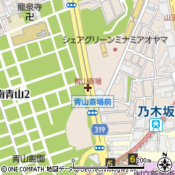 青山斎場周辺の地図