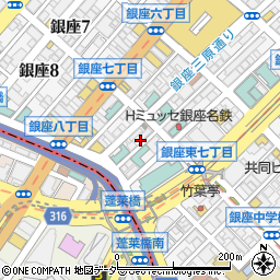 JOEクリニック　銀座院周辺の地図