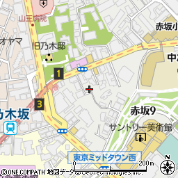 東京都港区赤坂9丁目5-19周辺の地図