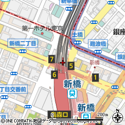 新時代44 新橋銀座口2号店周辺の地図