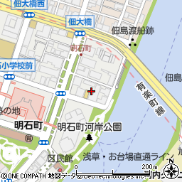 東京都中央区明石町7周辺の地図