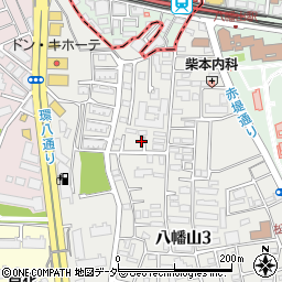 東京都世田谷区八幡山3丁目35-4周辺の地図
