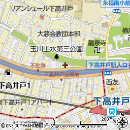 釜寅　高井戸店周辺の地図