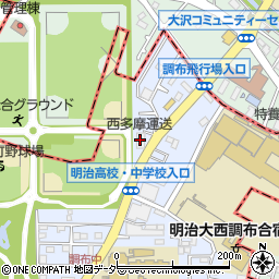 西多摩運送株式会社　多摩東配送所周辺の地図