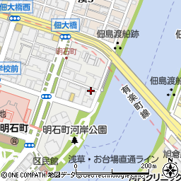 東京都中央区明石町周辺の地図
