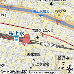 昭和信用金庫桜上水支店周辺の地図