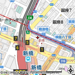 銀座 しら鳥周辺の地図