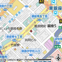 東京都中央区銀座6丁目16-12周辺の地図