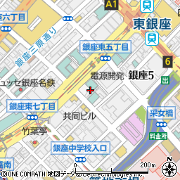 東京都中央区銀座6丁目16周辺の地図
