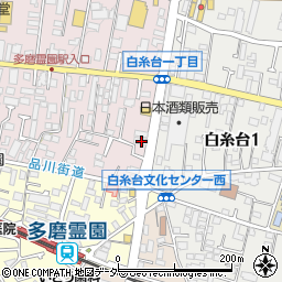 東京都府中市若松町1丁目24-7周辺の地図