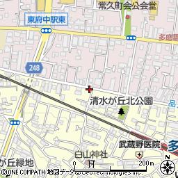 リパーク府中清水が丘３丁目駐車場周辺の地図