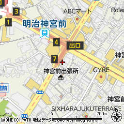 カラオケ館 原宿店周辺の地図