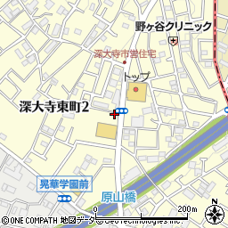 ＳＡＮパーク調布深大寺東町１駐車場周辺の地図