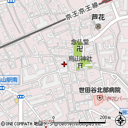 東京都世田谷区南烏山2丁目20周辺の地図