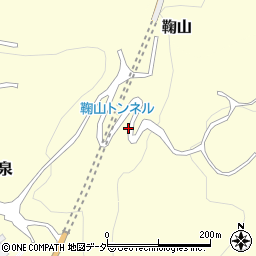 鞠山トンネル周辺の地図